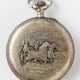 RUSSIAN POCKET WATCH WITH JOCKEYS AT TRACK RACING - Foto 1