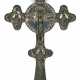 RUSSIAN SILVER BENEDICTION CROSS WITH APPLICATIONS - фото 1