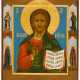 FINELY PAINTED RUSSIAN ICON SHOWING CHRIST PANTOKRATOR - photo 1
