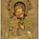 VERY LARGE AMAZING RUSSIAN ICON SHOWING THE MOTHER OF GOD FEODOROVSKAYA - photo 1