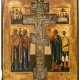 RUSSIAN STAUROTHEK ICON SHOWING THE CRUCIFIXION OF CHRIST - фото 1