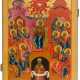 MONUMENTAL RUSSIAN ICONOSTASIS ICON SHOWING THE DESCENT OF THE HOLY SPIRIT (PENTECOST) - Foto 1