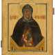 FINELY PAINTED LARGE RUSSIAN VREZKA ICON SHOWING ST. SYMEON STYLITES - photo 1