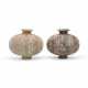 TWO PAINTED POTTERY COCOON JARS - фото 1