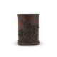 A CARVED BAMBOO ‘PRUNUS’ BRUSH POT - photo 1