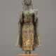 EINE STEHENDE FIGUR VON BUDDHA AUS BRONZE - photo 1