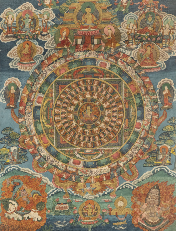 EIN THANGKA DES PALDEN LHAMO MANDALA