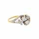 Ring mit Altschliffdiamanten und Diamantrosen von zus. ca. 0,35 ct, - photo 1