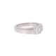 Ring mit Diamant im Smaragdschliff ca. 0,85 ct, - Foto 1