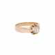 Ring mit Altschliffdiamant ca. 0,40 ct, - фото 1