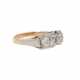 Ring mit 3 Altschliffdiamanten, zus. ca. 1,26 ct, - photo 1