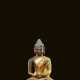 Partiell feuervergoldete Bronze des Buddha Amitabha - photo 1