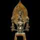 Feine feuervergoldete Bronze des Avalokiteshvara mit zwei Adoranten - photo 1