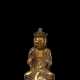 Sehr seltene feuervergoldete Bronze des Buddha - Foto 1