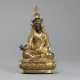 Teilvergoldete Bronze des Padmasambhava - фото 1