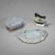 Jade-Anhänger in ruyi-Form, Pinselablage aus Speckstein und Keramik-Wassertropfer in Form eines Karpfens - фото 1