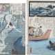 Sechs Farbholzschnitte mit figürlichen Darstellungen, u.a. von Utagawa Kunisada, Taiso Yoshitoshi, Keisai Eisen, Hashimoto Chikanobu - Foto 1