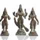 Bronzegruppe des Kartikeya mit Rukmini und Sri Devi - photo 1