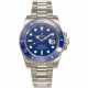 ROLEX, REF. 116619LB, SUBMARINER, “SMURF”, A VERY FINE 18K WHITE GOLD WRISTWATCH WITH DATE - фото 1
