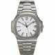PATEK PHILIPPE, REF. 5711/1A-011, NAUTILUS, A FINE STEEL BRACELET WATCH WITH DATE AND WHITE DIAL - photo 1