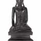 SITZENDER BUDDHA, BRONZE, - photo 1