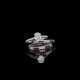 CARTIER DIAMOND RING WITH DIAMOND AND RUBY ETERNITY BANDS - фото 1
