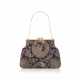 ALFRED DUNHILL BROCADE FABRIC, GOLD, SAPPHIRE AND DIAMOND EVENING PURSE - фото 1
