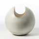White/grey glazed terracotta spherical sculpture - фото 1