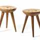 Pair of stools for the Pirovano refuge hotel in Cervinia - фото 1