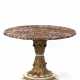 Table with carved, lacquered and gilded wooden stem - photo 1