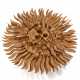 Ruota solare | Solid stone pine wood sculpture with removable inserts - photo 1