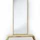 Déco standing mirror with wooden frame fully covered in parchment - фото 1
