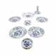 MEISSEN 8-piece set 'Onion Pattern' and 'Blue Flowers', 2nd choice, 19th c.: - фото 1