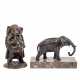 STEVENS and others, set of 2 elephant figures, 19th/20th c., - фото 1