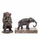 STEVENS and others, set of 2 elephant figures, 19th/20th c., - Foto 1