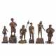 BECK, ERNST u.a. 19th/20th c., mixed lot of 6 male bronze figures versch. Occupational types, - фото 1