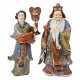 Pair of porcelain figures: the earth god Tudigong and his wife Tupido. CHINA. - photo 1