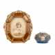 Mixed lot of SMALL ANTIQUITIES: picture frame and paperweight, each end 19th c., - фото 1