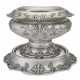 AN AMERICAN SILVER PUNCH BOWL AND MATCHING MIRROR PLATEAU - фото 1