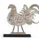 A CARVED AND PAINT-DECORATED WOOD ROOSTER WEATHERVANE - Foto 1