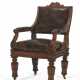 A RENAISSANCE REVIVAL CARVED OAK `UNITED STATES HOUSE OF REPRESENTATIVES` ARMCHAIR - Foto 1