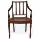 A FEDERAL CARVED MAHOGANY ARMCHAIR - photo 1