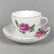 Meissen Mokkagedeck *Rote Rose* - фото 1