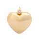 Heart pendant with diamond approx. 0.3 ct, - Foto 1