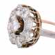Ring with 9 beautiful old ship diamonds together ca. 1 ct, - фото 1