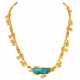 LAPPONIA necklace with beautiful boulder opal and diamond ca. 0,15 ct, - photo 1