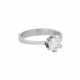 Ring mit Brillant Solitaire ca. 0.80 ct, - photo 1