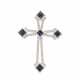 Pendant "Cross" with sapphire charms and diamonds - photo 1