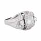 Ring with diamonds of total approx. 1,27 ct (hallmarked), - photo 1