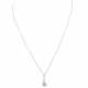 Necklace with old cut diamond ca. 0,18 ct, - фото 1